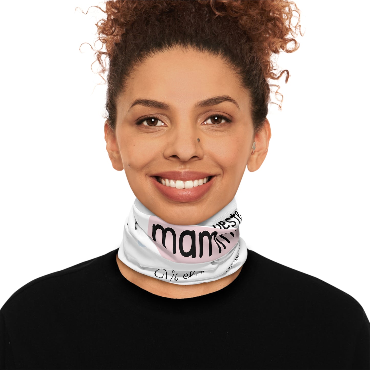 Neck Gaiter — "Verdens beste mamma siden 2019" Personalized Winter Face Scarf