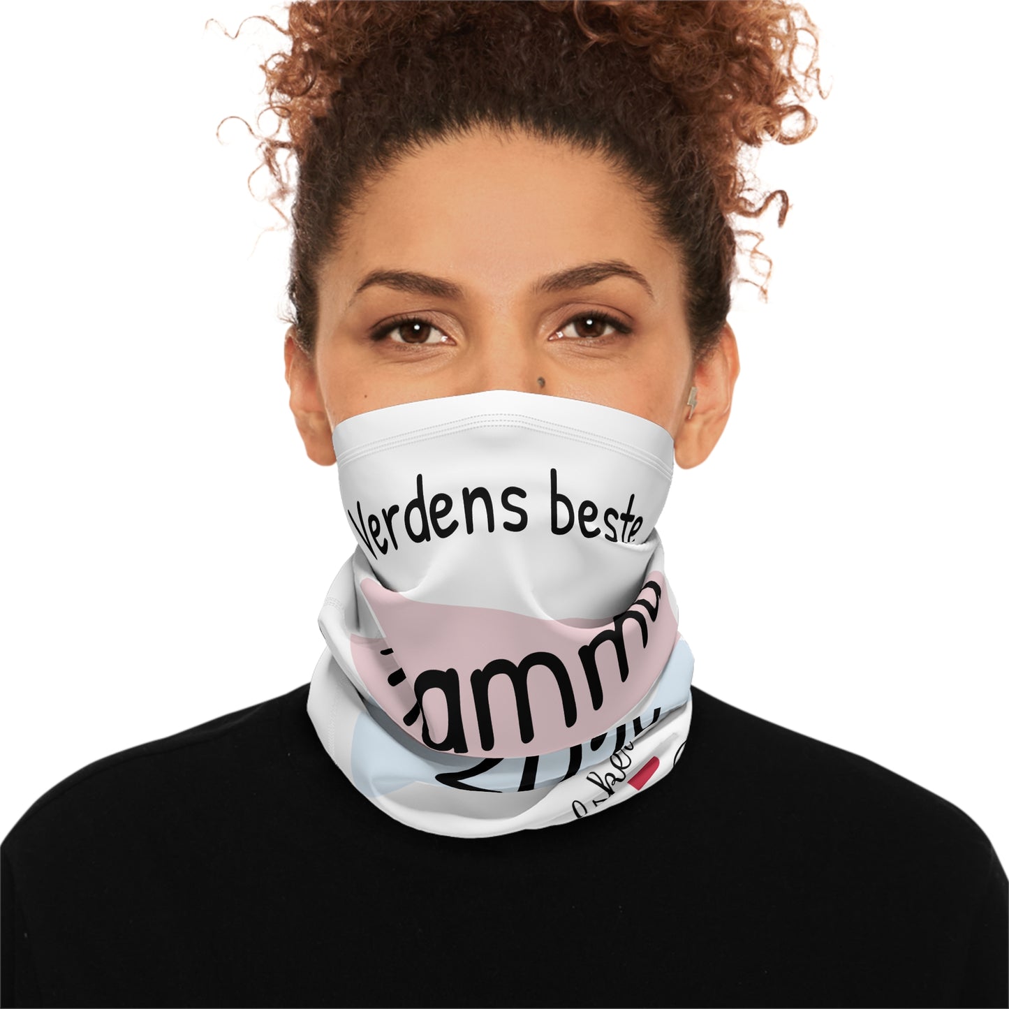 Neck Gaiter — "Verdens beste mamma siden 2019" Personalized Winter Face Scarf