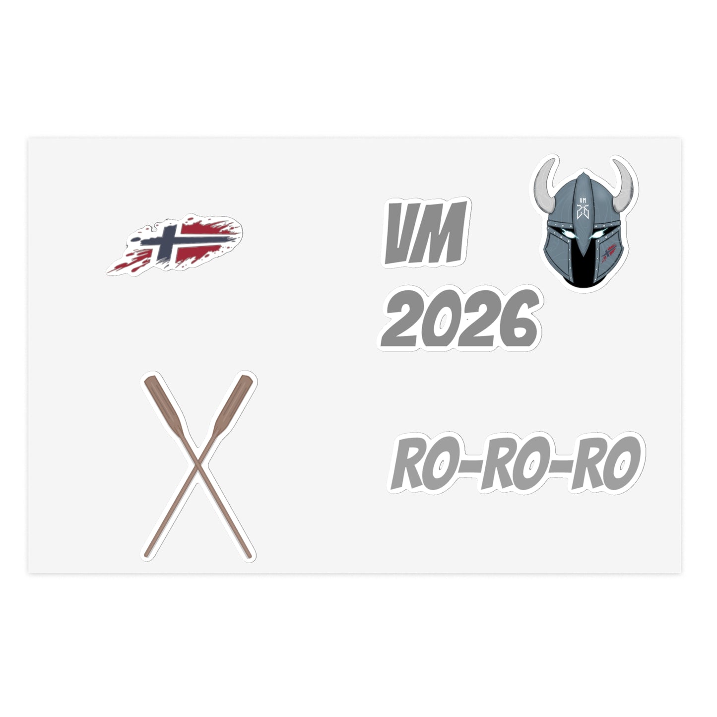 Norway VM 2026 Sticker Pack | Viking Supporter Klistremerker