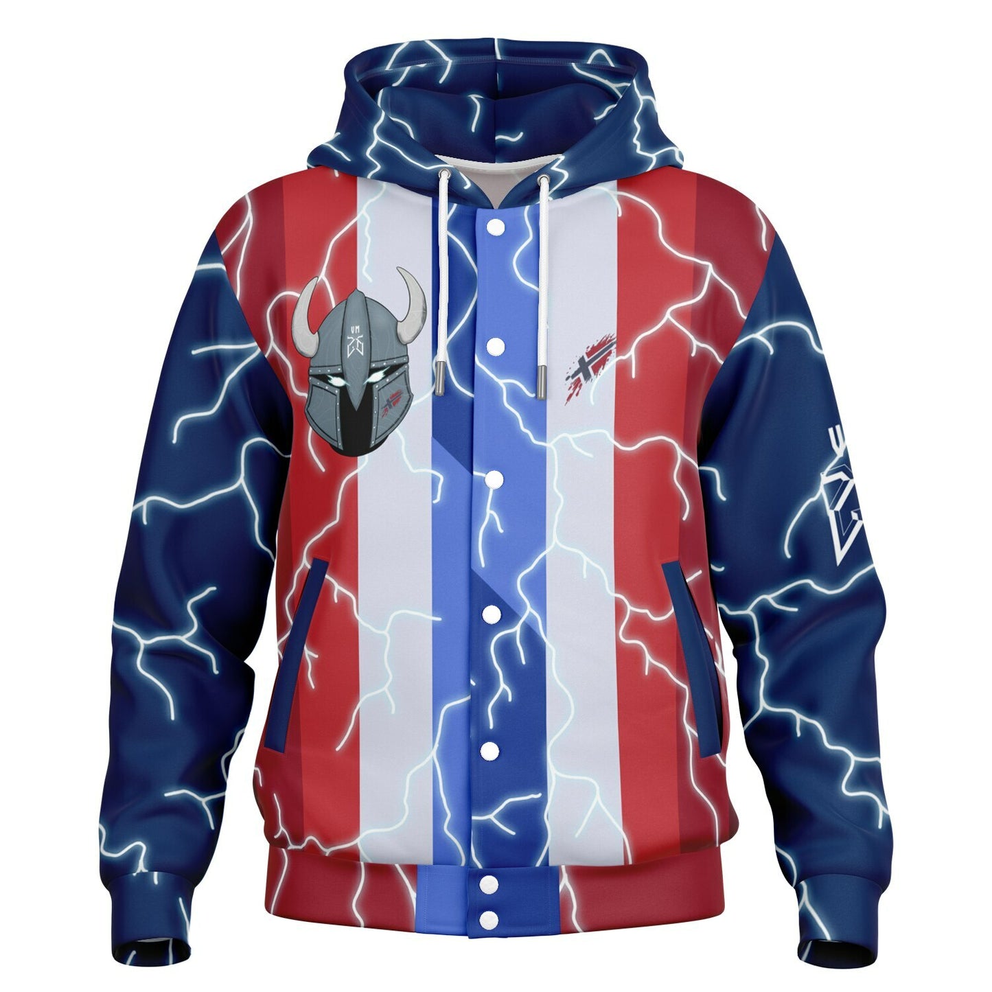 Hooded Baseball Jacket supporter Norge VM 2026