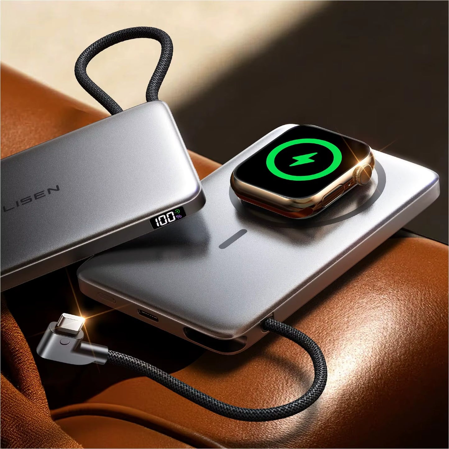 BEGRENSET TILBUD Lisen Powerbank 10.000mAh