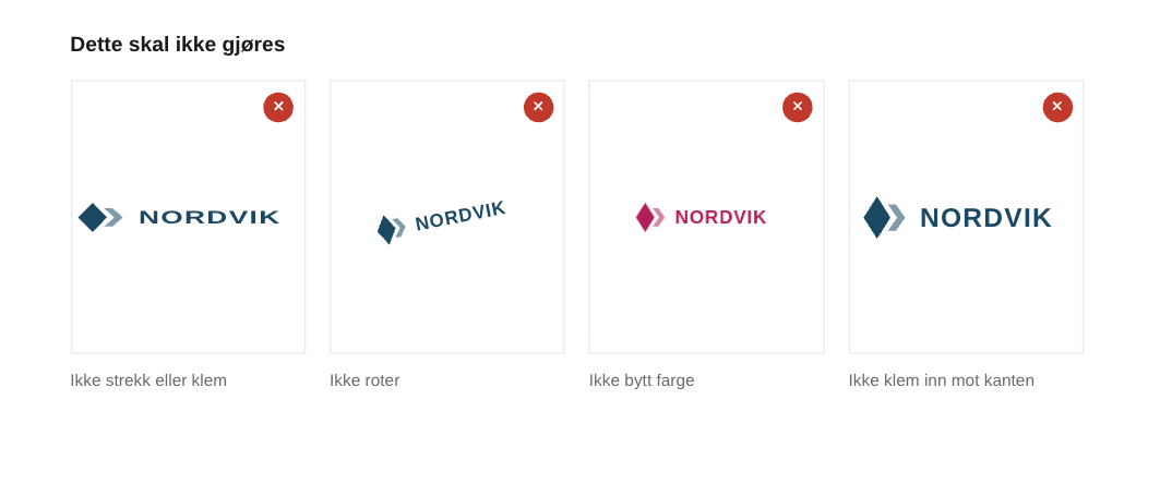 Ikke godkjente variasjoner