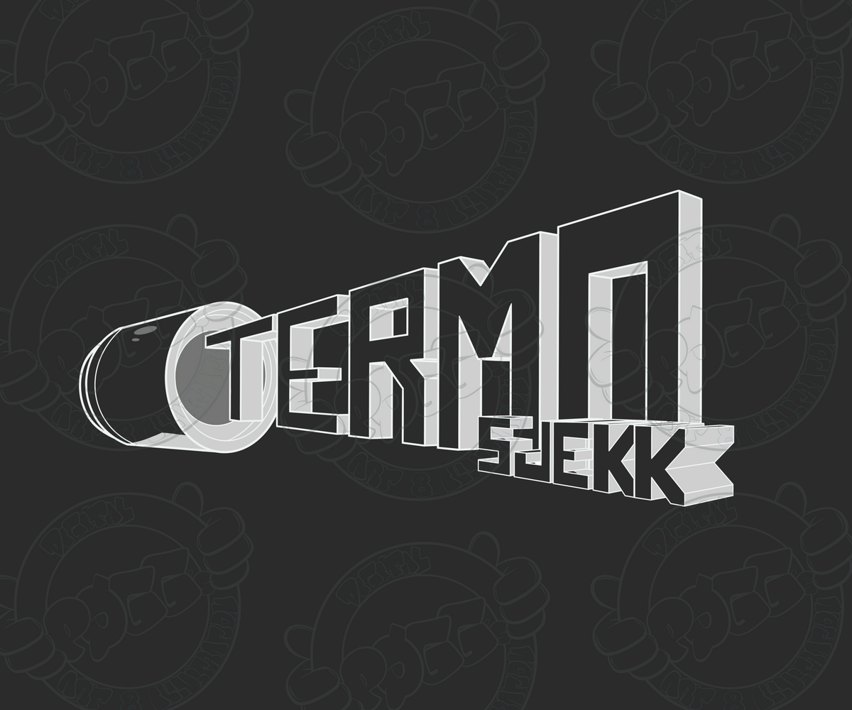 Enkel logo, tegnet for hånd