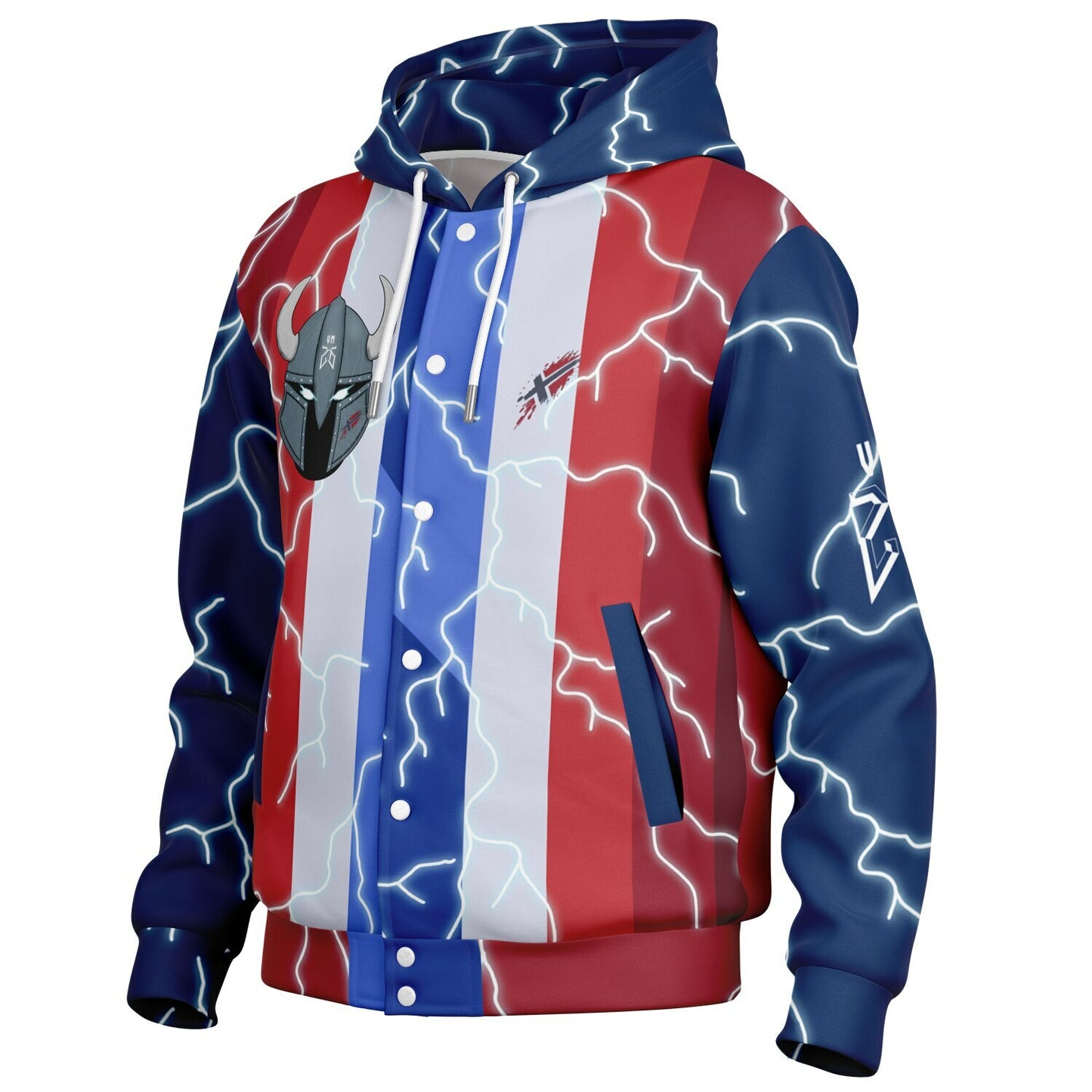 Hooded Baseball Jacket supporter Norge VM 2026